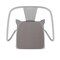 Flash Furniture White Metal Stack Chair with Gray Poly Resin Seat CH-31270-WH-PL1G-GG - alternate 3